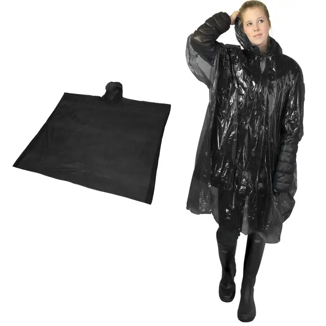 Plástico/amido de milho/PLA chuva desgaste descartável e impresso logotipo impermeável chuva poncho impermeáveis impermeáveis para caminhadas e camping