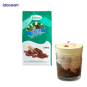 Fabricante de chocolate instantáneo natural puro en polvo de cacao oscuro con certificado FSSC 22000 Suministro de etiqueta privada en bolsa de Vietnam - Product Image 1