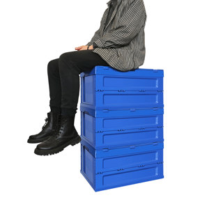 <strong>Euro</strong> Type Plastic Foldable Crates Stackable Turnover <strong>Box</strong> for AS/RS Logistic Moving - Product Image 1