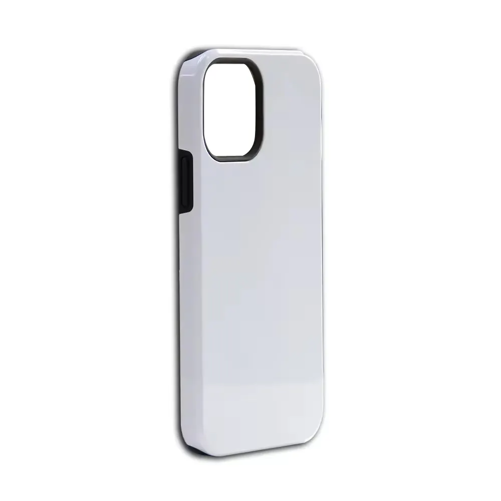 Capa de TPU PC resistente 3D para celular, de alta qualidade, 2 em 1, Samsung, para iPhone 14 15pro max, sublimação em branco