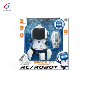Chengji robot bambini giocattoli rc illuminazione del suono programmazione musica danza multifunzione wireless robot con telecomando