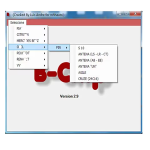 B-chip IMMO Pin kodu hesap makinesi v2.9 yazılımı dökümü dosyasından Pincode hesaplayın