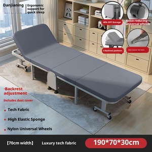 Hiện Đại Văn phòng Nap gấp giường đơn giản cứng bảng đơn có thể ngả nhà sử dụng bệnh viện đồng hành nhỏ cắm trại giường thiết yếu - Product Image 5