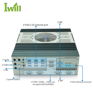 PC industriale a consegna rapida i5-10500T i7-10700T computer integrato industriale Eight core 3 Ethernets per l'automazione - Product Image 3