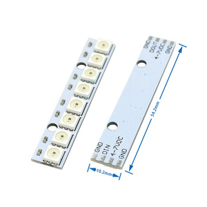 Modulo pannello lampada LED 1/3/4/7/8/12/16/24 Bit WS2812 5050 RGB
