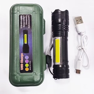 EDC <span class=keywords><strong>LED</strong></span> Đèn pin sạc USB Torch <span class=keywords><strong>mini</strong></span> ánh sáng siêu sáng cầm tay túi ánh sáng đèn flash với ánh sáng bên cho cắm trại - Product Image 6