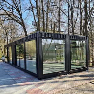 Nhà Container Vận Chuyển 40ft Hộp Đựng Khách Sạn Tiền Chế Hiện Đại Hình Khối Cao Nhà Cắm Trại Lắp Ghép - Product Image 1