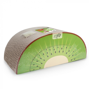 AFP Hot Sales Green Rush Set of 2 Watermelon Kiwi 2 in 1 Pet <strong>Cat</strong> <strong>Catnip</strong> Cardboard Scratcher