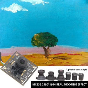Precio bajo IMX335 5MP 1/2.8 pulgadas Coms Sensor de color USB2.0 FF Reconocimiento facial Lente ojo de pez Mini módulo de cámara industrial con micrófono - Product Image 3
