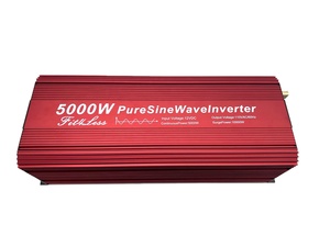 Fit4Less-inversor de onda sinusoidal pura de 5000W, entrada de CC 12V o 24V o 48V a salida de CA 110V, Ca V con USB y pantalla remota LCD - Product Image 2