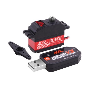 AGFRC B26CLM V2 высокий крутящий момент 10,5 кг 0,08 сек, быстрая скорость, цифровой программируемый, Небольшой серводвигатель, титановая Шестерня 1/12 мини радиоуправляемых автомобилей - Product Image 1