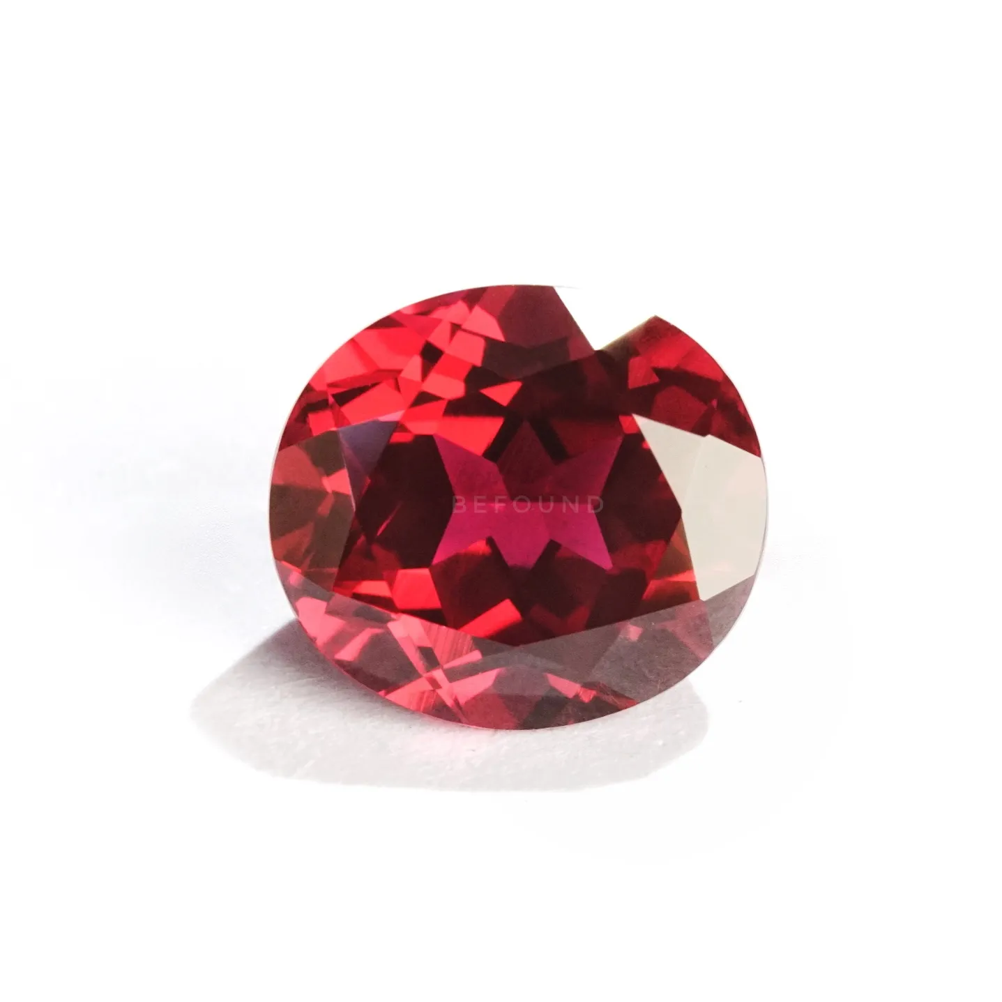Незакрепленный драгоценный камень Befound 10*12 мм, идеальная овальная форма, красный цвет, лабораторный рубин, цена за карат