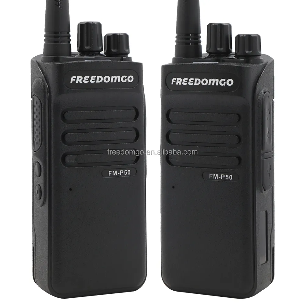Émetteur-récepteur FM UHF professionnel Freedomgo FM-P50 400-520MHz Interphone de poche Talkie-walkie à long terme Radio bidirectionnelle