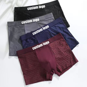 Calzoncillos y calzoncillos de malla transpirables personalizados para hombre, calzoncillos cortos para hombre, ropa interior cómoda ligera convexa en U de talla grande - Product Image 3