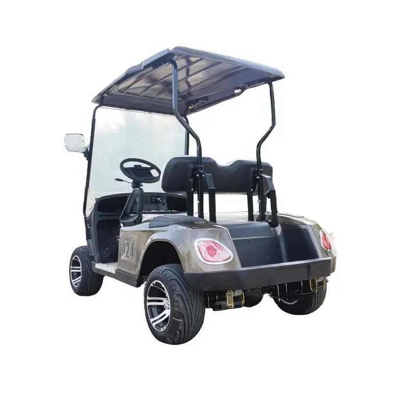 Chariot de golf électrique à suspension indépendante avec cadre en aluminium multifonctionnel avec compteur professionnel