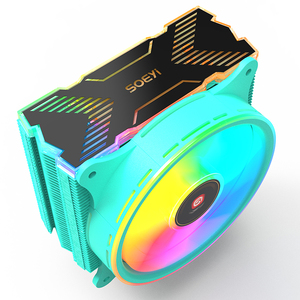 RGB CPU soğutucu LED soğutucu evrensel AMD PC işlemci soğutma fanı masaüstü bilgisayar için - Product Image 1