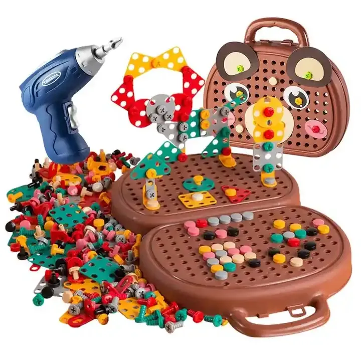 Hot selling baby repair toolbox assembly children's DIY screws puzzle toys interactive toys