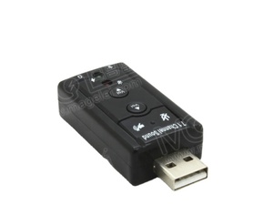 オーディオドライバー7.1チャンネルマイク入力および3.5mmスピーカー出力71外部USBサウンドカード - Product Image 1