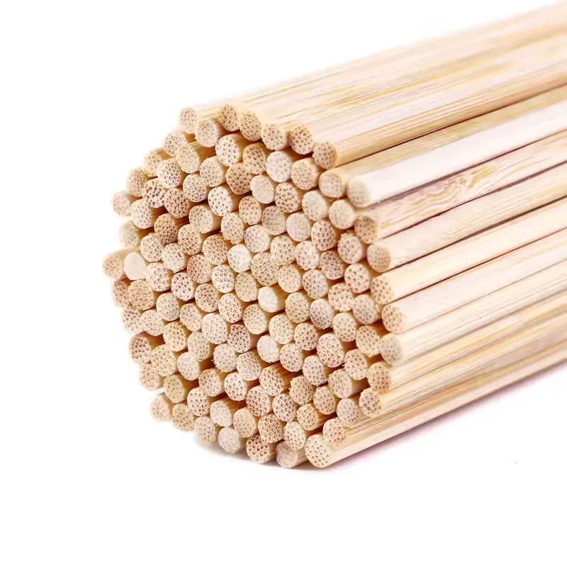 Barbecue Bamboo Sticks Large Bamboo BBQ Stick Skewer Hot Dog eco Friendly Disposable Bamboo Barbecue Sticks