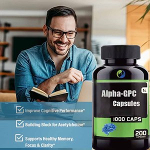 OEM <strong>Brain</strong> Supplement Alpha GPC Supports <strong>Memory</strong> <strong>Brain</strong> <strong>Function</strong> Boosts Focus Alpha Gpc Capsules - Product Image 3