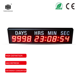 [Anpassung] 10-stelliger 2,3-Zoll-LED-Digital-Countdown Cross-Matching-Timer Externe Fernbedienung stumm