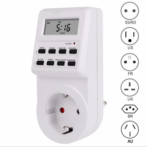 Spina di UE STATI UNITI REGNO UNITO FR BR Programmatore Spina Digitale Settimanale Programmabile Timer Interruttore Presa di Tempo Orologio Timer Presa di 220V 110V - Product Image 2