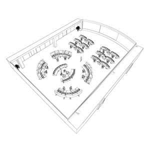 Kesino Future Smart City <span class=keywords><strong>Technology</strong></span> Console de contrôle d'automatisation de l'élevage d'animaux en métal Bureau central de commande avec fonction de stockage - Product Image 4