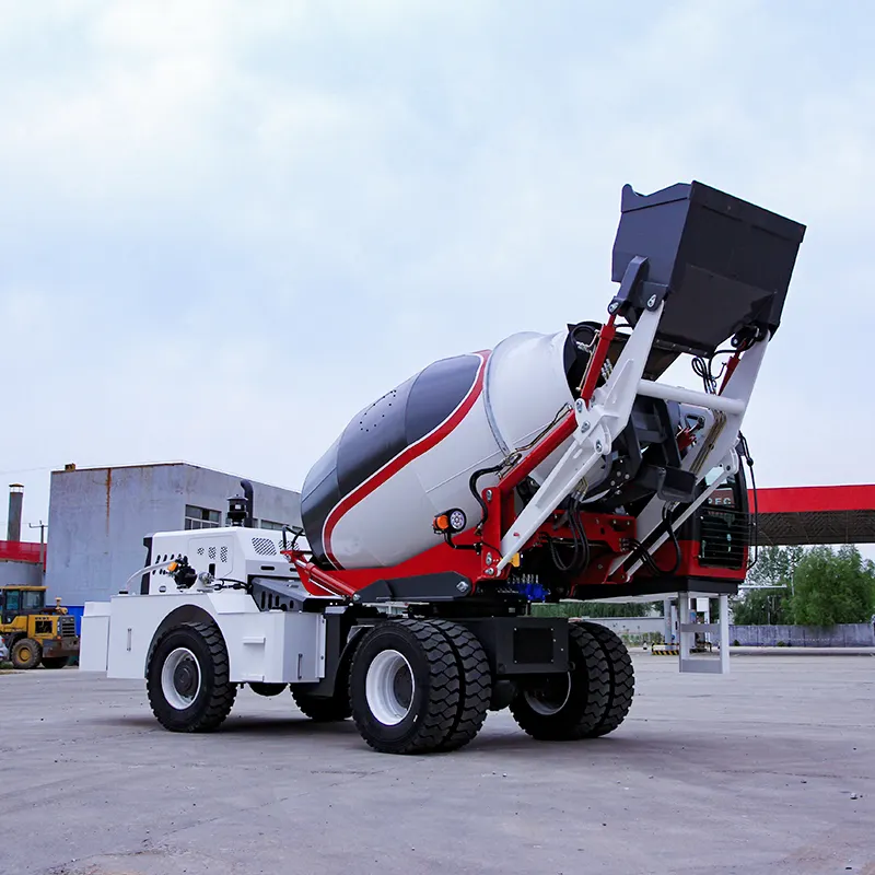 Yüksek verimli kendinden yükleme çimento mikser kamyonu dizel kendinden yükleme beton harç kamyonu çimento mikser kamyonu çimento karıştırmada kullanılır