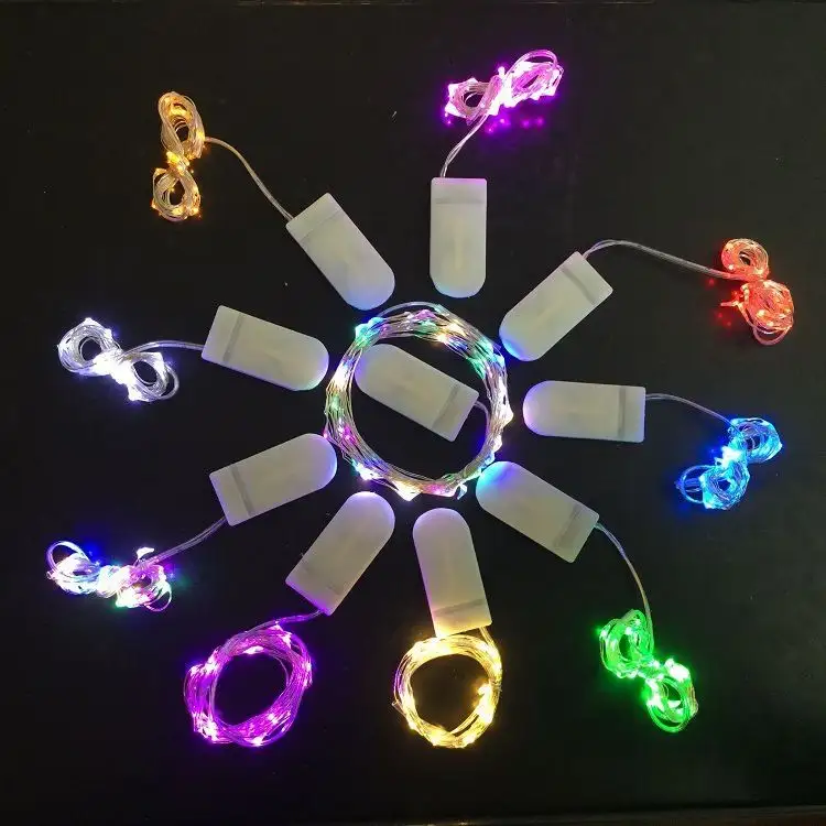 Xmas Lights Mini Battery Powered Copper Wire Starry Fairy Lights Led String Lights For Wedding Christmas Party