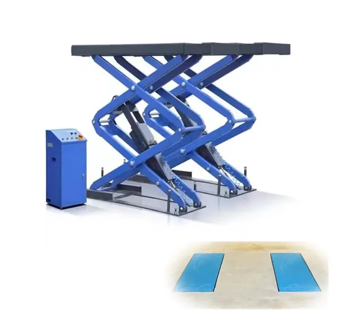 4T in-ground Scissor Car lift 1.8m Scissor lift platform Scissor car lift for sale