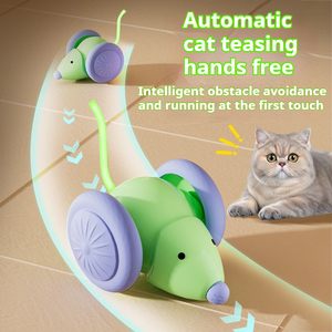 Komik çevre dostu LED ışık kedi fare oyuncaklar otomatik akıllı algılama hareketli elektrikli yavru kediler için interaktif oyuncaklar - Product Image 1
