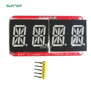 Display a LED rosso e arancione a 14 segmenti da 0.54 pollici con schermo a LED controllo I2C a 4 cifre - Product Image 4