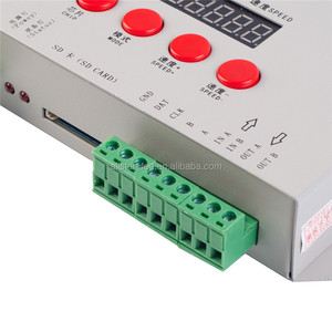 T1000S LED RGB Full Color Pixel Programmabile Controller con Scheda SD DC5V/DC 7.5-24V per WS2811 2801 LPD8806 6803 1903 - Product Image 5