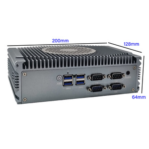 Mini mikro fansız All-in-One endüstriyel masaüstü adet 16GB RAM Intel Core I3 I5 çift ağ seri gömülü Mini pc - Product Image 2