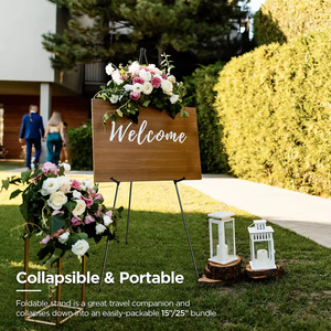 Long lanh nghệ thuật kim Loại hiển thị áp phích Giá vẽ đứng Tripod Ráp Di động sàn giá vẽ có thể điều chỉnh áp phích nghệ thuật dễ dàng đứng - Product Image 5