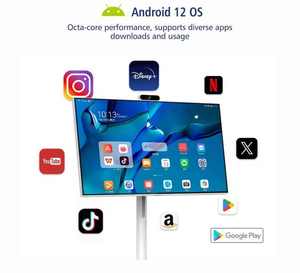 27-inch smart screen heart screen bestie machine Stand <strong>TV</strong> Mobile <strong>TV</strong> multi channel capacitive touch <strong>tv</strong>. - Product Image 6