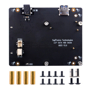 <strong>Raspberry</strong> <strong>Pi</strong> X825 V2.0 Version 2.5 Inch SATA HDD/SSD Storage Expansion Board Acrylic <strong>Case</strong> for <strong>Raspberry</strong> <strong>Pi</strong> 4 Model B - Product Image 2