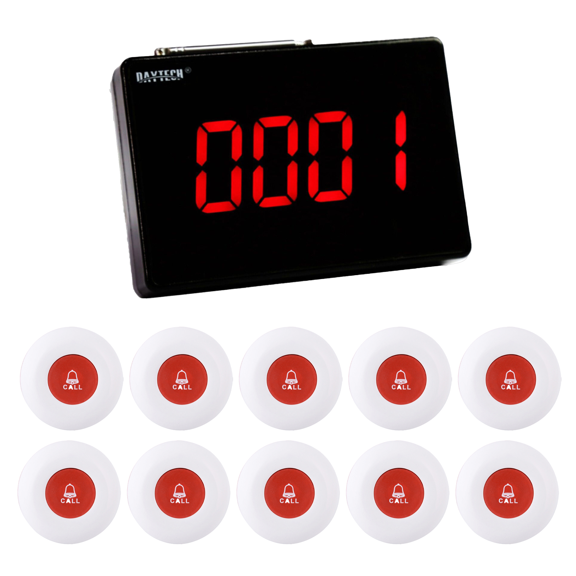 Display+10 White Buttons