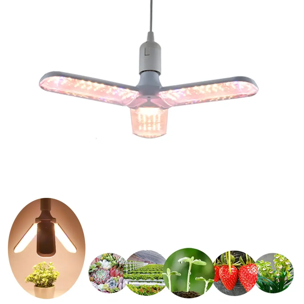 El mejor precio, la serie de hojas de espectro completo más vendida, lámpara para plantas, luz LED para cultivo, luces de cultivo plegables para plantas de interior