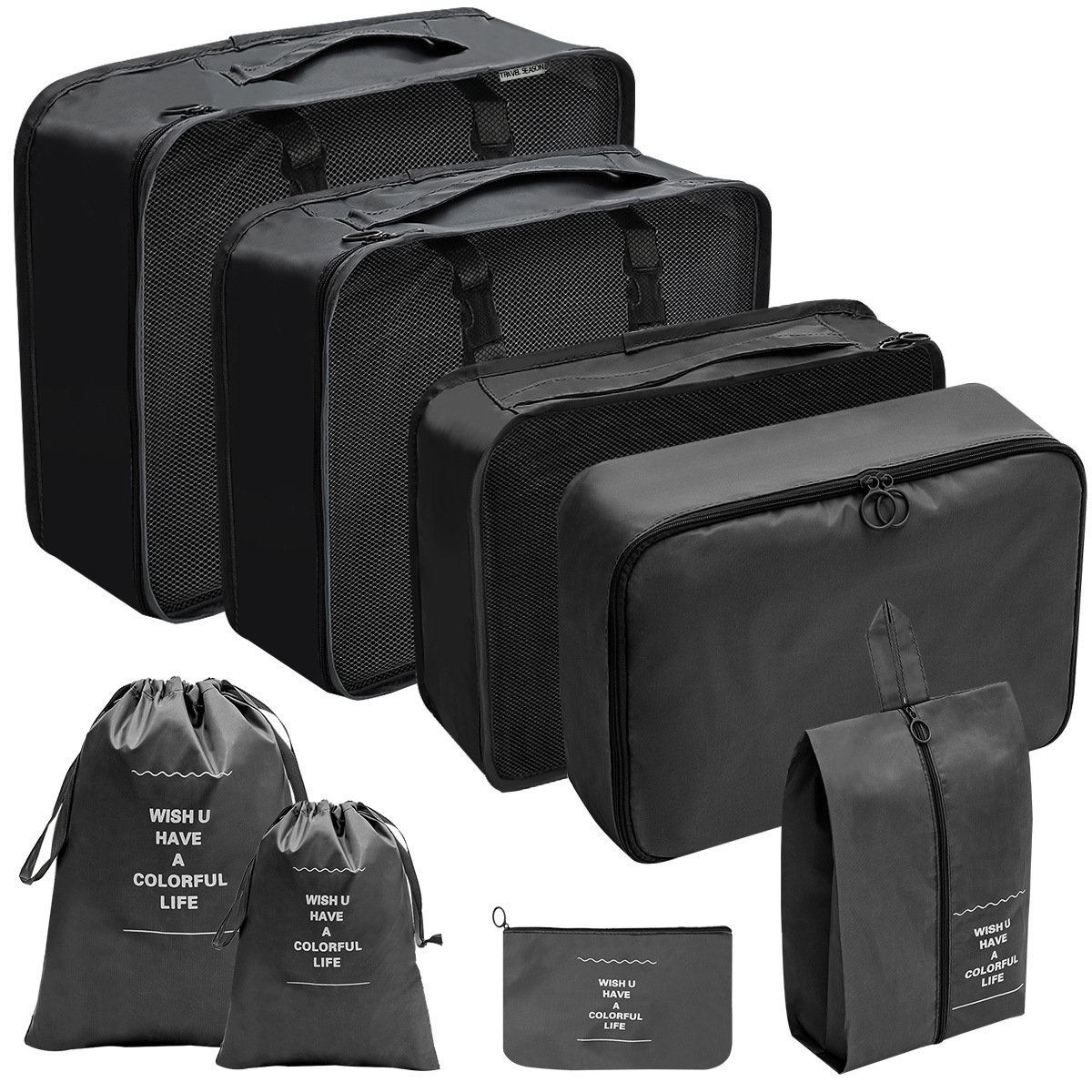 SKU-17- Set of eight pieces black