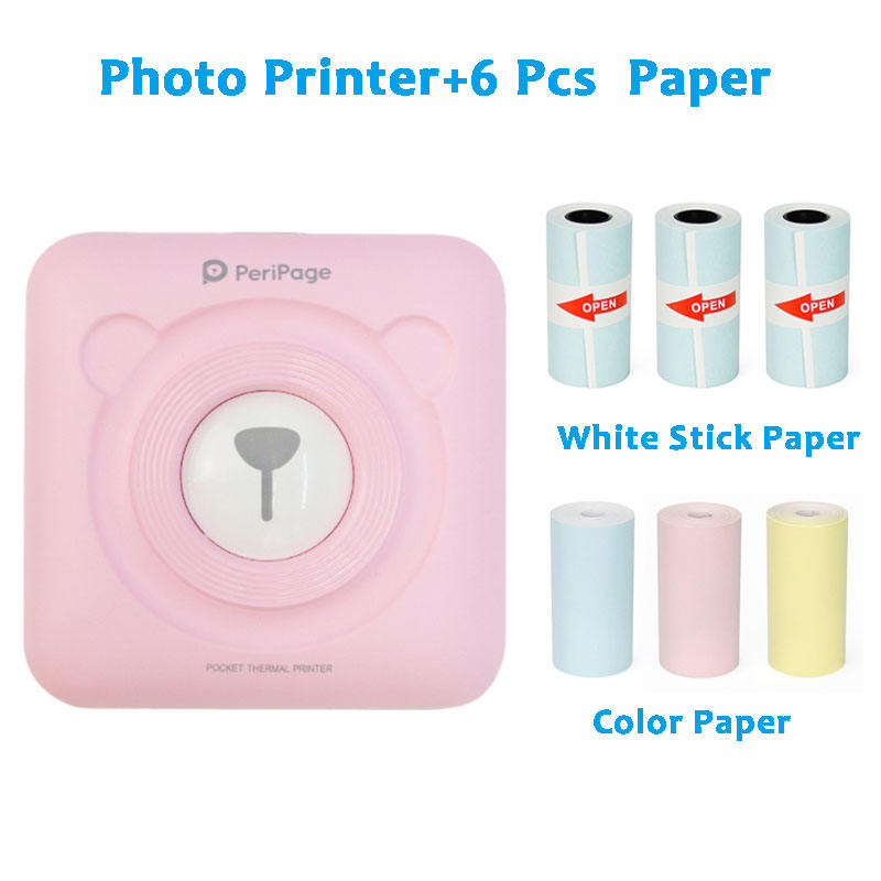 Rose et 6 Pcs Papier