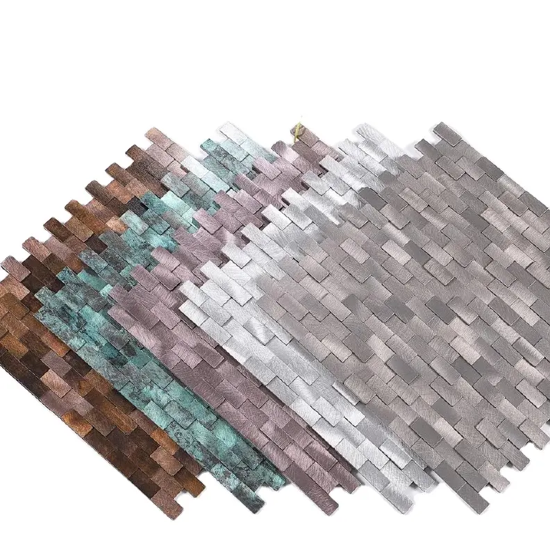 Распродажа 3d Мозаика из твердого алюминиевого сплава с шестиугольными узорами оптовая продажа металлическая мозаика для продажи