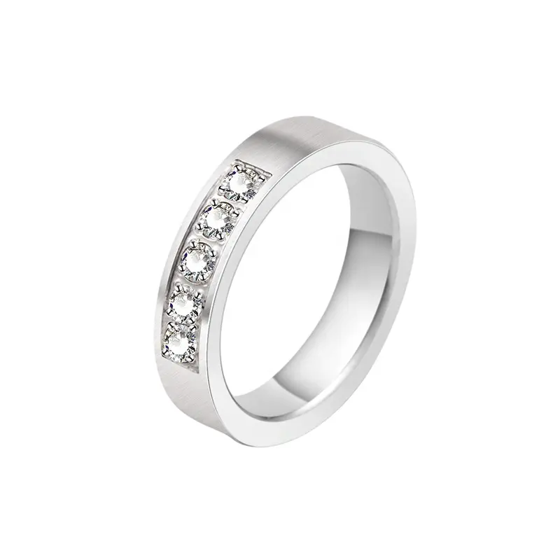 Современный дизайн с покрытыем цвета чистого 24 каратного золота кольца с камнями для женщин и мужчин, свадебные кольца