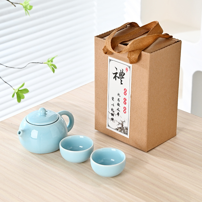 Tetera Xi Shi * 1 tetera 2 tazas Azul Cielo