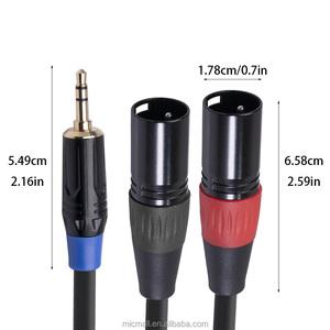 双RCA至双XLR 1.5m放大器混频控制台音频连接适配器电缆 - Product Image 5