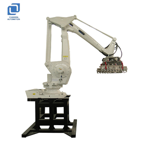 Paletizador de brazo robótico automático de bajo costo, máquina de paletización robótica de carga y descarga para cajas de cartón, bolsas