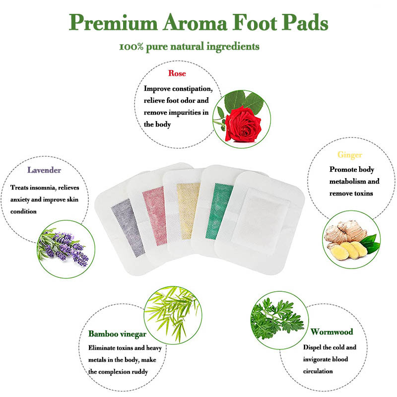 bamboo detox foot patch with adhesive is the best chinese natural foot detox pads