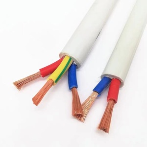 Bakır çekirdek RVV2 3 4 telli güç kablosu 1.5 2.5 4 kare kılıflı su geçirmez kontrol elektrik teli endüstriyel kullanım için PVC 6mm O.D. - Product Image 1