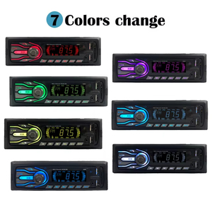 Araba MP3 çalar radyo Radio LCD ekran 1 Din evrensel araç ses BT Aux RC RC App kontrol araba radyo - Product Image 6