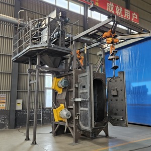 Factory Outlet High Quality 45KW Steel Deck Derusting Hook Type Automatic Shot Blaster Hanger Shot Blasting Engine Motor Pump - Product Image 1